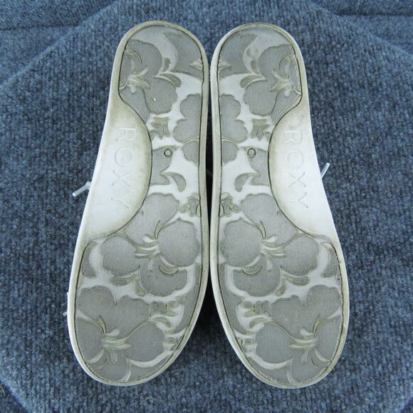 ROXY Women Sneaker Shoes Pink Fabric Slip On Size 4 Medium - Picture 8 of 10